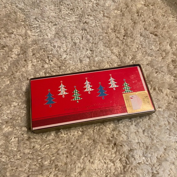 Holiday Red Christmas Card Box Set of 18 - Picture 2 of 3